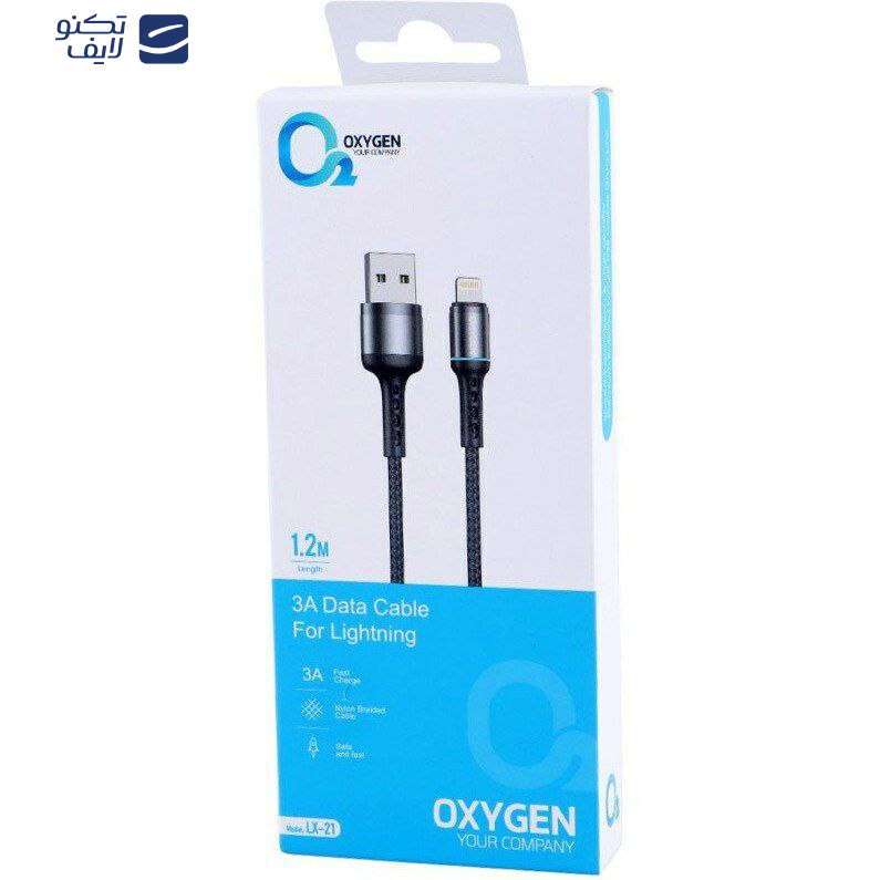 کابل تبدیل USB به لایتنینگ اکسیژن مدل LX_21 طول 1 متر کابل تبدیل USB به لایتنینگ اکسیژن مدل LX_21 طول 1 متر