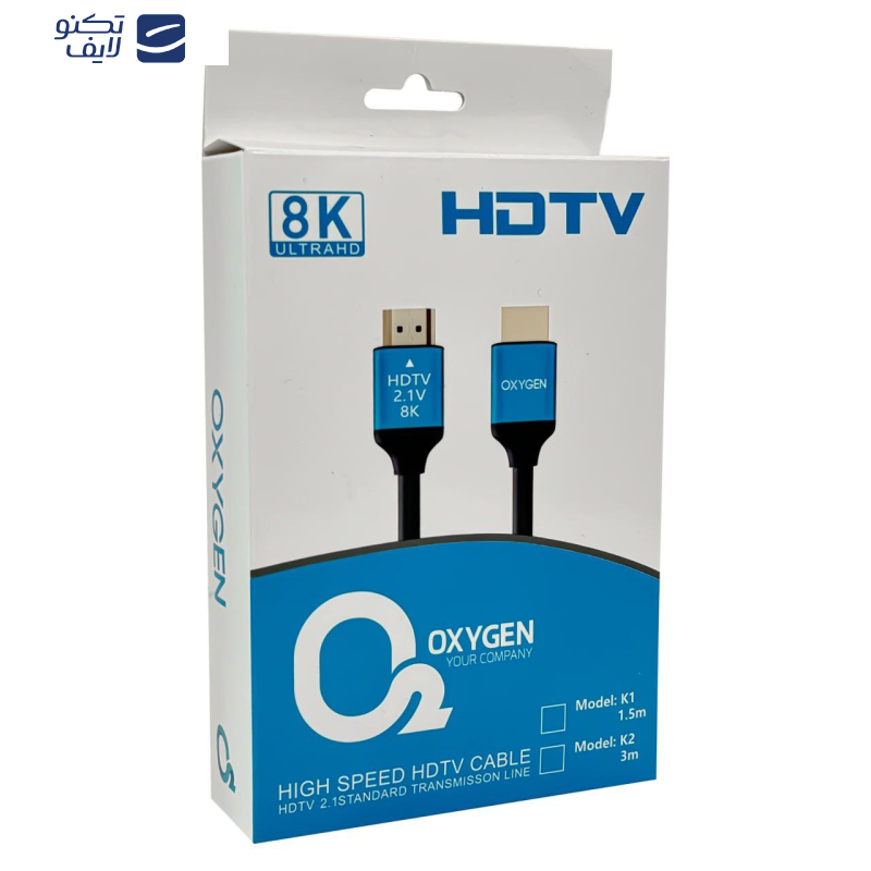 کابل HDMI اکسیژن مدل K-2 طول 1 متر کابل HDMI اکسیژن مدل K-2 طول 1 متر