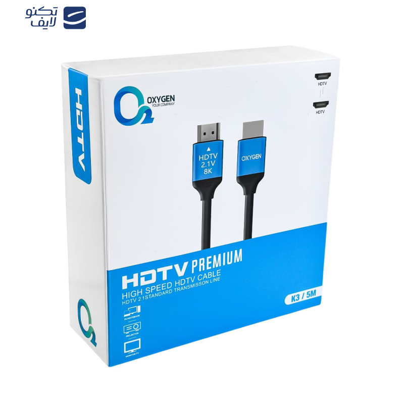 کابل HDMI اکسیژن مدل K-3 طول 1 متر کابل HDMI اکسیژن مدل K-3 طول 1 متر