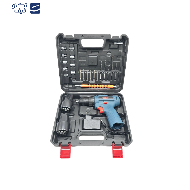 مجموعه 29 عددی دریل 10 میلیمتری 18 ولت باس مدل DualBattery-18VOLT
