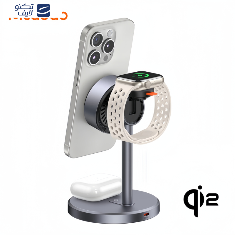 پایه نگهدارنده و شارژر بی سیم گوشی موبایل مک دودو مدل CH-246 پایه نگهدارنده و شارژر بی سیم گوشی موبایل مک دودو مدل CH-246