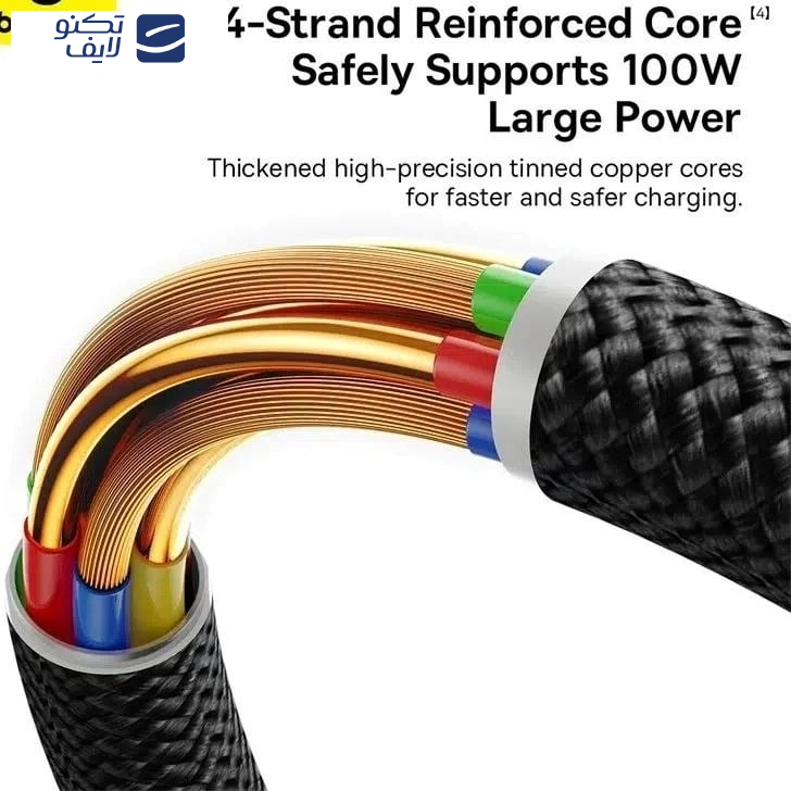 کابل USB-C بیسوس مدل BASEUS Dura Series 100W طول 1 متر