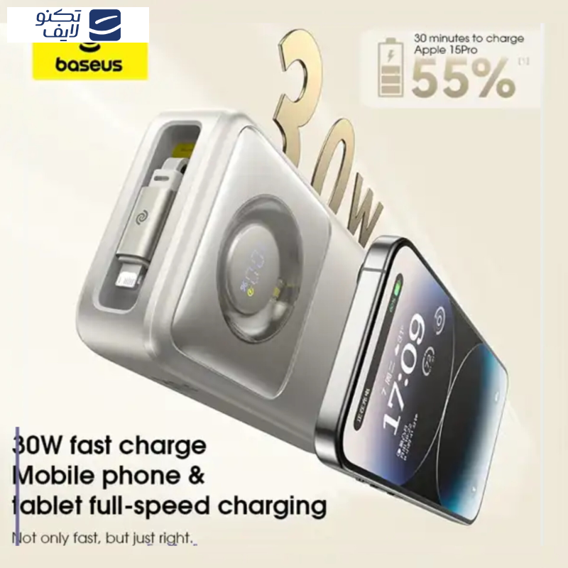 پاوربانک بیسوس مدل NOMOS 30W ظرفیت 20000 میلی آمپر ساعت پاوربانک بیسوس مدل NOMOS 30W ظرفیت 20000 میلی آمپر ساعت