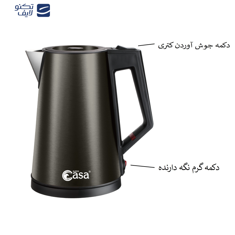 کتری برقی سوپر کاسا مدل CA-212 کتری برقی سوپر کاسا مدل CA-212