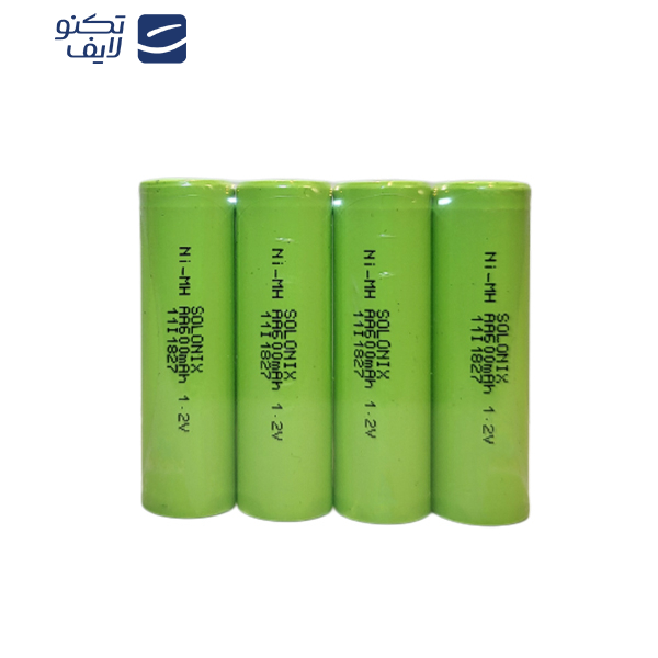 باتری قلمی قابل شارژ سولونیکس مدل صنعتی 600mAh سرتخت بسته 4 عددی باتری قلمی قابل شارژ سولونیکس مدل صنعتی 600mAh سرتخت بسته 4 عددی
