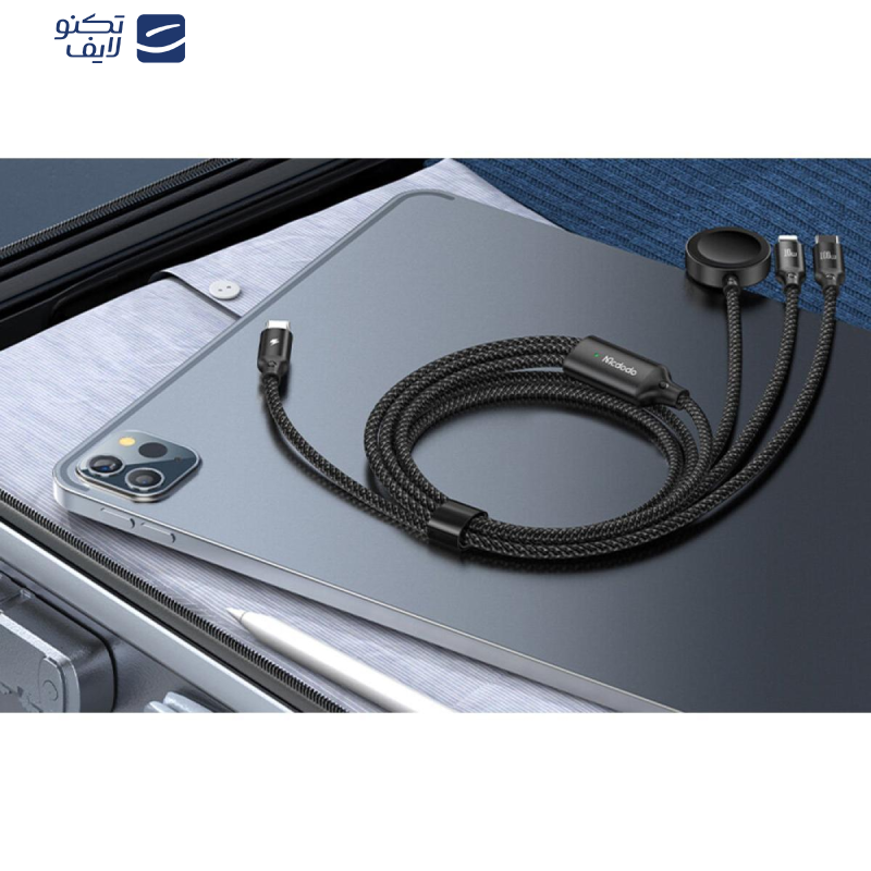 کابل تبدیل USB-C به میکرو اپل واچ/لایتنینگ/USB-C مک دودو مدل ca-4940 طول 1.2 متر کابل تبدیل USB-C به میکرو اپل واچ/لایتنینگ/USB-C مک دودو مدل ca-4940 طول 1.2 متر