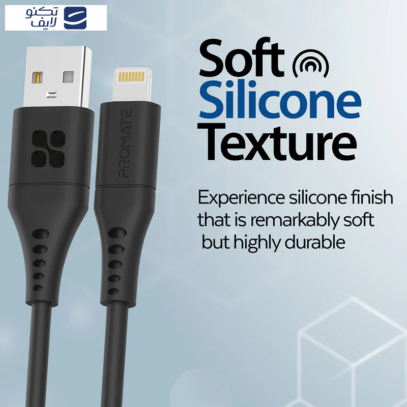 کابل تبدیل USB-A به لایتنینگ پرومیت مدل POWERLINK-AI200.به طول 2 متر کابل تبدیل USB-A به لایتنینگ پرومیت مدل POWERLINK-AI200.به طول 2 متر