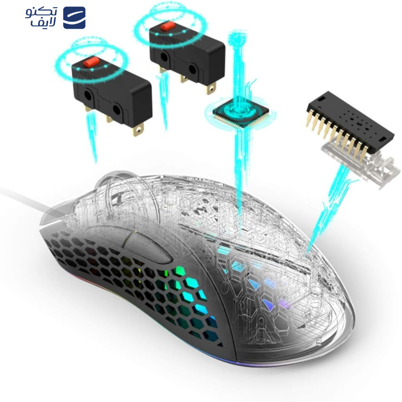 ماوس مخصوص بازی یوریج مدل Reaper 500 -186054 ماوس مخصوص بازی یوریج مدل Reaper 500 -186054
