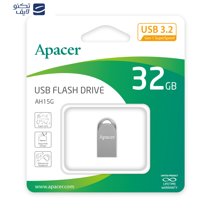 فلش مموری اپیسر مدل AH 15G ظرفیت 32 گیگابایت فلش مموری اپیسر مدل AH 15G ظرفیت 32 گیگابایت
