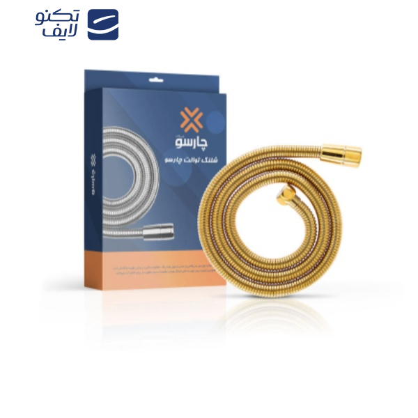 شلنگ توالت چارسو مدل ریزبافت برنجی GLD شلنگ توالت چارسو مدل ریزبافت برنجی GLD