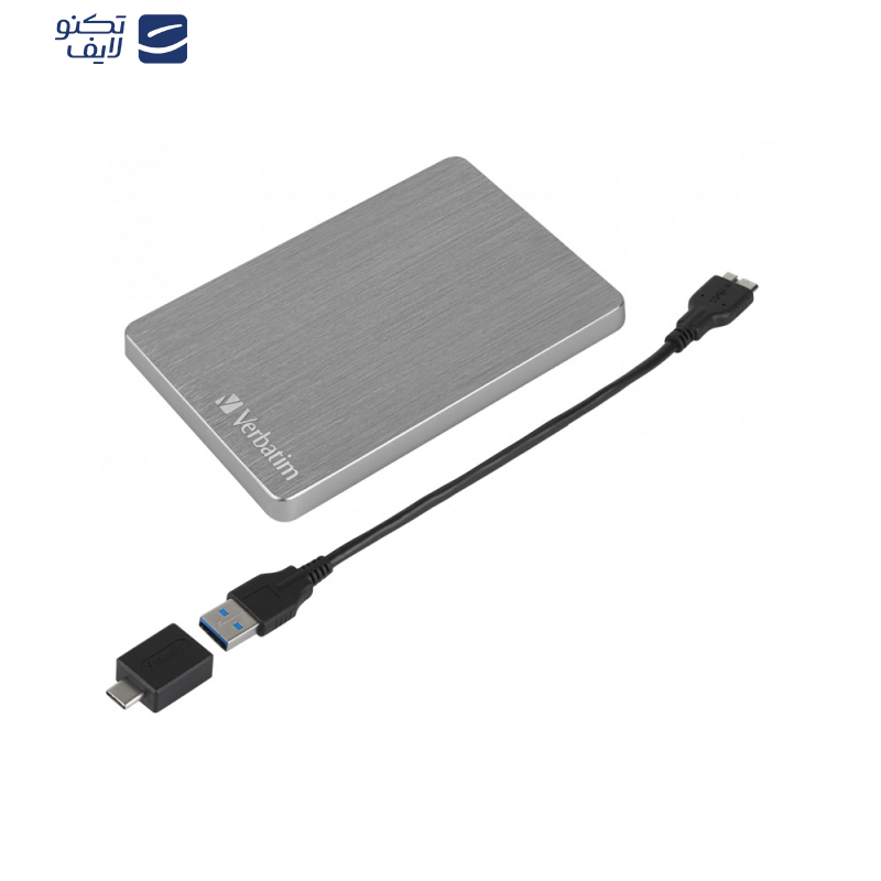 هارد اکسترنال ورباتیم مدل Store n Go ALU Slim ظرفیت یک ترابایت دارای رابط USB Type-A 3.2 هارد اکسترنال ورباتیم مدل Store n Go ALU Slim ظرفیت یک ترابایت دارای رابط USB Type-A 3.2