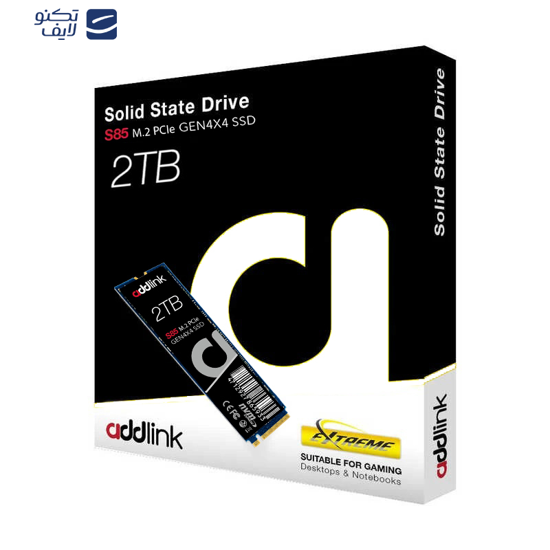 اس اس دی اینترنال ادلینک مدل SSD addlink S85 PCIe Gen4 NVMe ظرفیت دو ترابایت اس اس دی اینترنال ادلینک مدل SSD addlink S85 PCIe Gen4 NVMe ظرفیت دو ترابایت