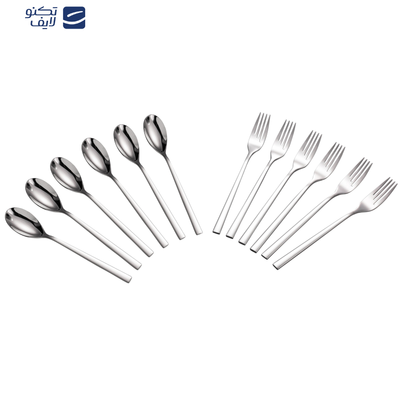 سرویس قاشق و چنگال 12 پارچه 6 نفره جی فی نی مدل 10 سرویس قاشق و چنگال 12 پارچه 6 نفره جی فی نی مدل 10