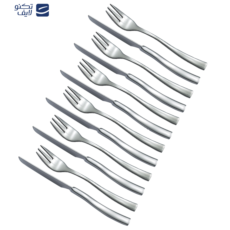 سرویس کارد و چنگال 12 پارچه 6 نفره جی فی نی مدل 185 سرویس کارد و چنگال 12 پارچه 6 نفره جی فی نی مدل 185