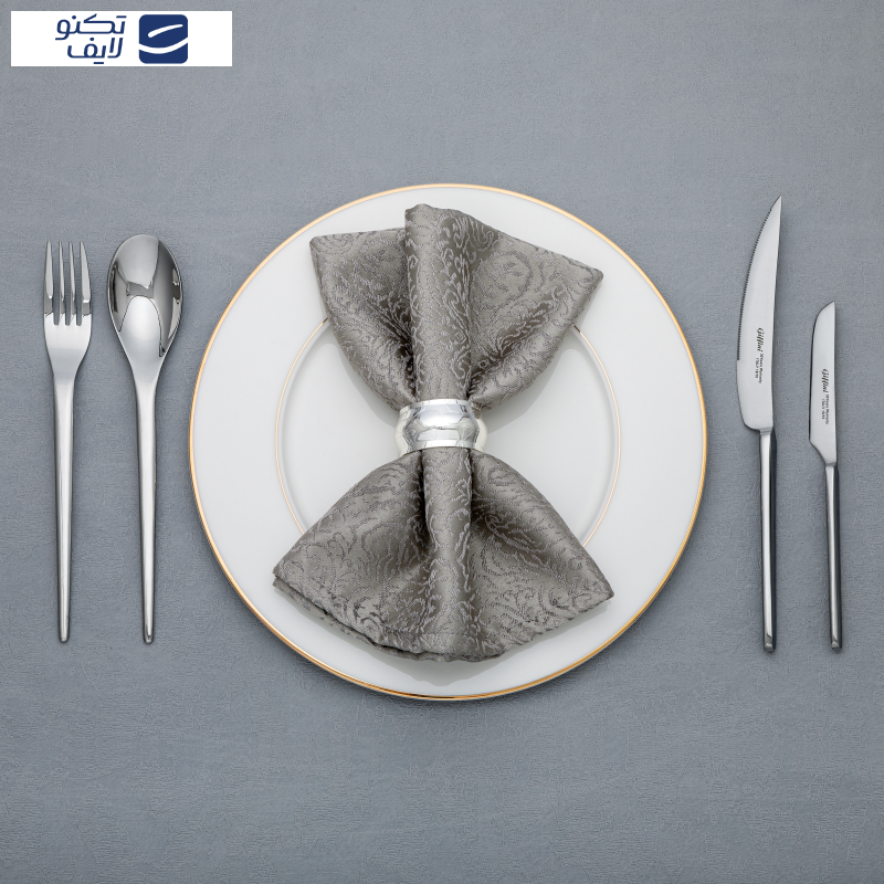 سرویس قاشق و چنگال 146 پارچه جی فی نی مدل 168M سوپر لاکچری سرویس قاشق و چنگال 146 پارچه جی فی نی مدل 168M سوپر لاکچری