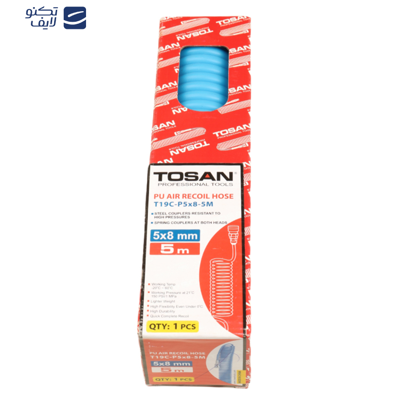 شلنگ فنری توسن مدل T19C-5M طول 5 متر شلنگ فنری توسن مدل T19C-5M طول 5 متر