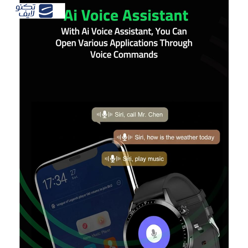 ساعت هوشمند 36 میلیمتری تی سی اچ مدل E10 Nova با بند سیلیکونی ساعت هوشمند 36 میلیمتری تی سی اچ مدل E10 Nova با بند سیلیکونی