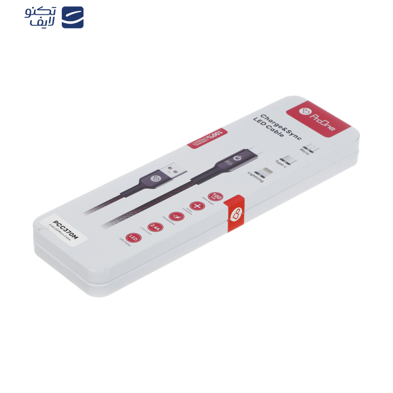 کابل تبدیل USB به microUSB پرووان مدل PCC370M طول 1 متر 