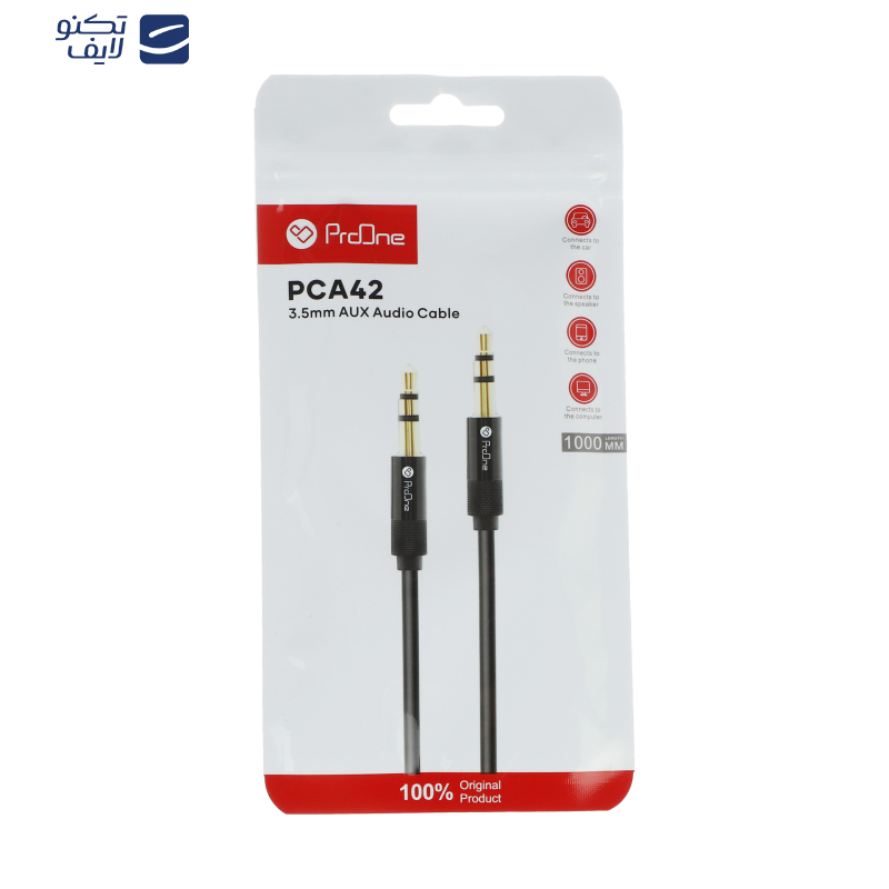 کابل AUX پرووان مدل PCA42 طول 1 متر کابل AUX پرووان مدل PCA42 طول 1 متر
