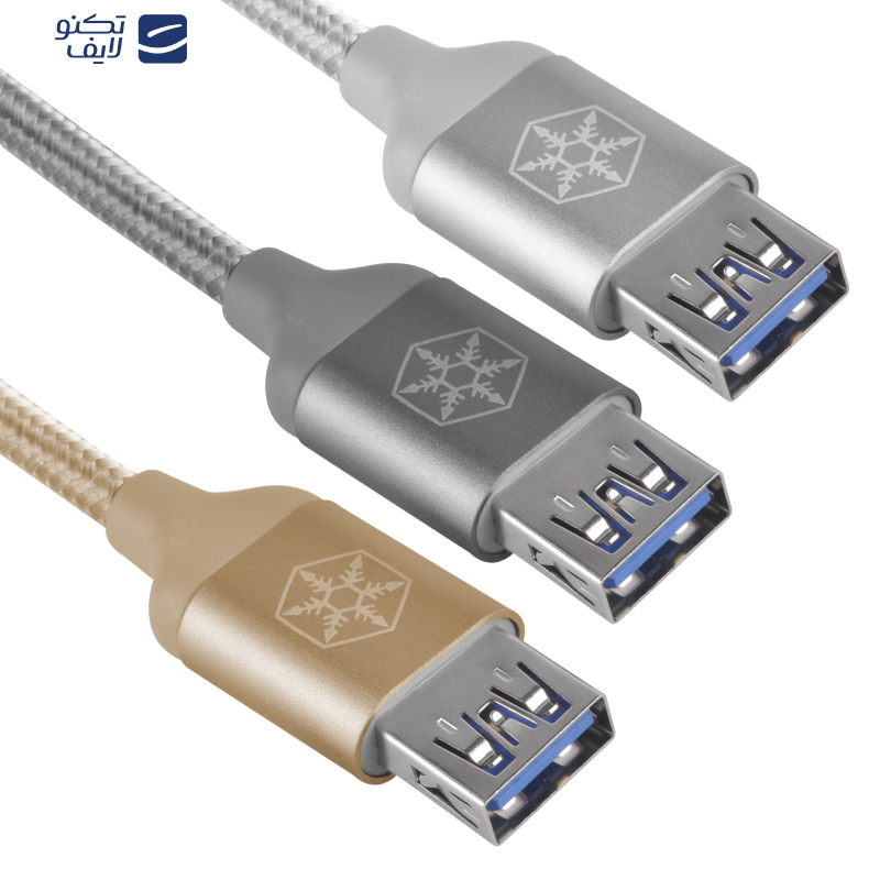 کابل تبدیل USB به USB-C سیلوراستون مدل CPU05 طول 0.5 متر کابل تبدیل USB به USB-C سیلوراستون مدل CPU05 طول 0.5 متر