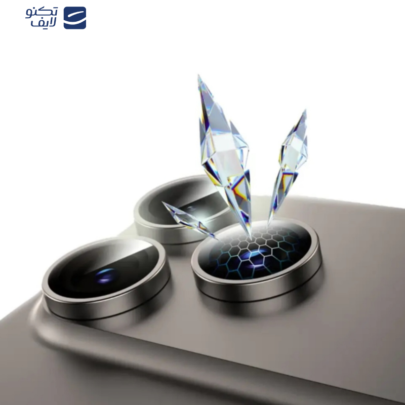 محافظ لنز دوربین شیشه ای اوجی مدل Crystal Shield مناسب برای گوشی موبایل اپل iPhone 17 Pro Max