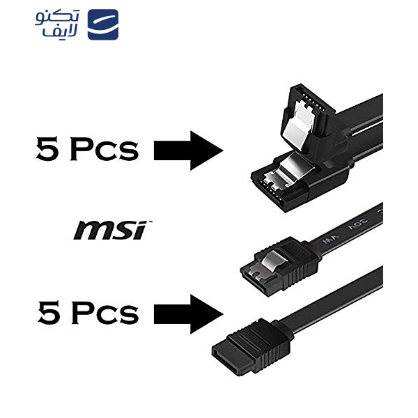 کابل دیتا Sata 3 ام اس آی مدل K51 طول 0.5 متر بسته 2 عددی کابل دیتا Sata 3 ام اس آی مدل K51 طول 0.5 متر بسته 2 عددی