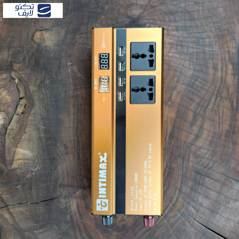 مبدل برق خودرو اینتیمکث  کد 100217  ظرفیت 2000 وات