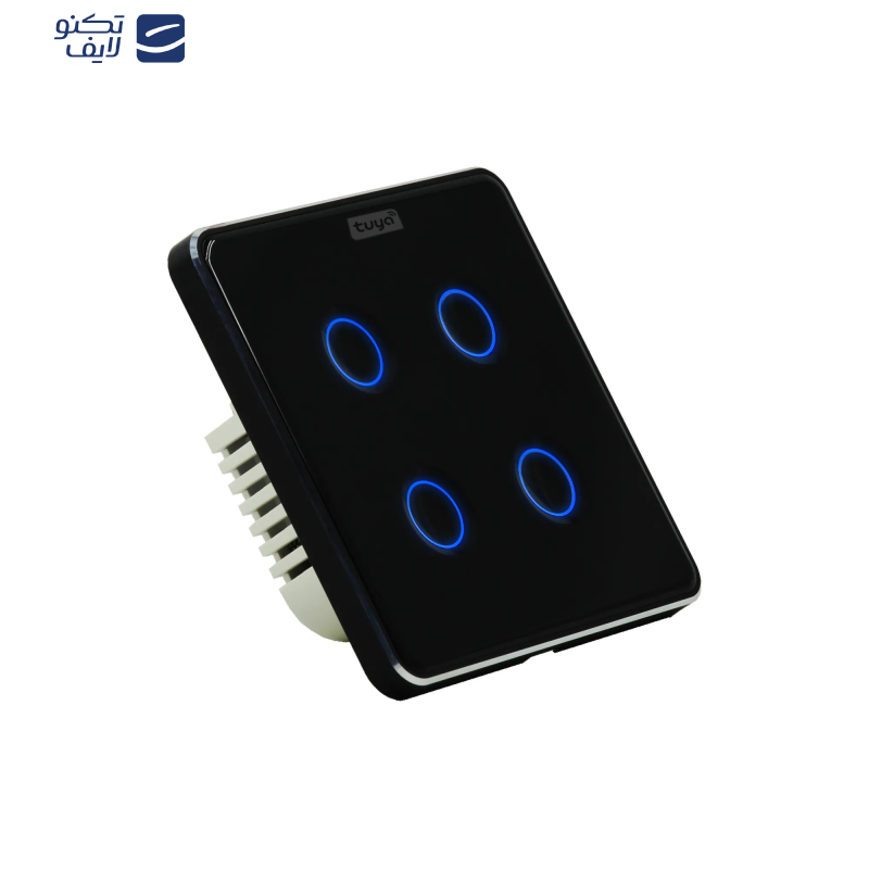 کلید هوشمند تویا مدل چهارپل Zigbee طرح curve کد 2211044 کلید هوشمند تویا مدل چهارپل Zigbee طرح curve کد 2211044