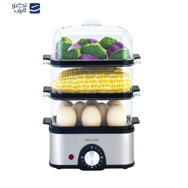 بخارپز 0.5 لیتری گرین لاین مدل GN3TREGGCK