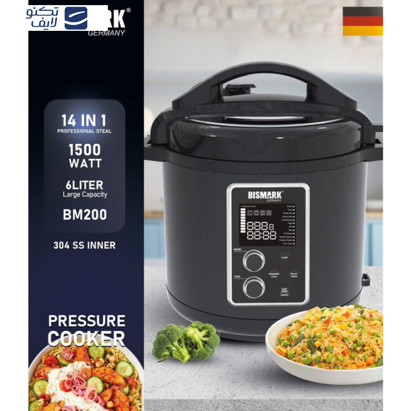 زودپز برقی 6 لیتری بیسمارک مدل BM200