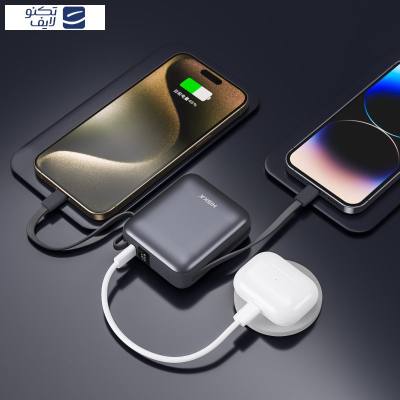 پاوربانک هیسکا مدل HP-131PD ظرفیت 10000 میلی آمپر ساعت