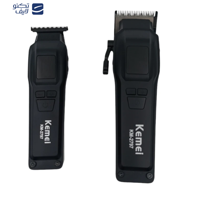 ماشین اصلاح موی سر و صورت شارژی کیمی مدل KM-2797-plus بسته 2 عددی ماشین اصلاح موی سر و صورت شارژی کیمی مدل KM-2797-plus بسته 2 عددی