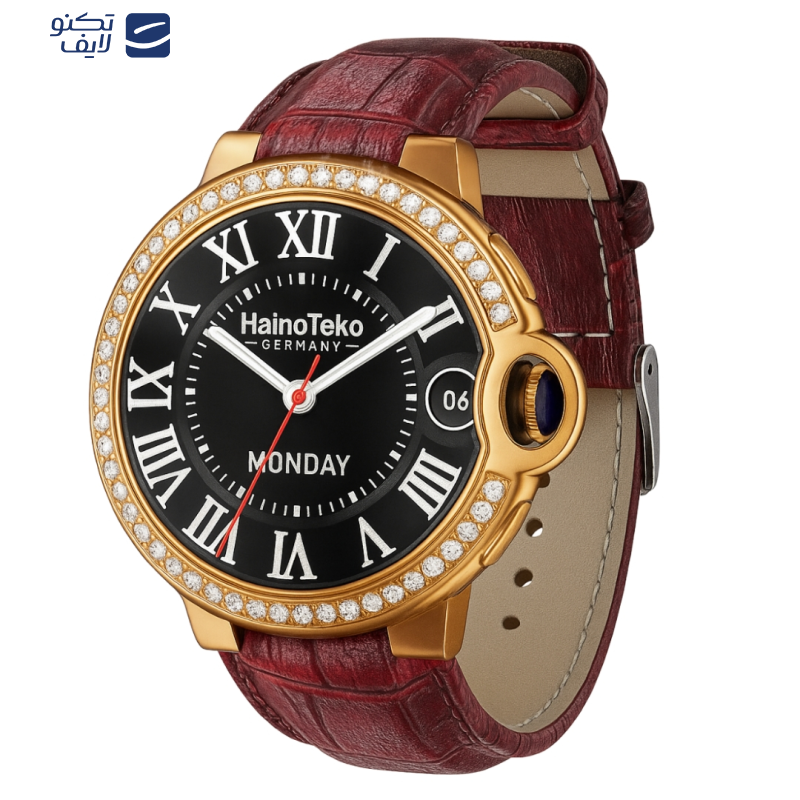 ساعت هوشمند 46 میلی متری هاینو تکو مدل RW-20 با بند چرمی