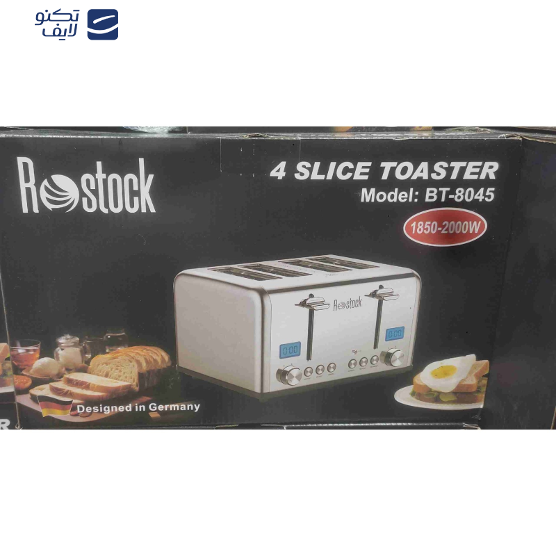 توستر 4 اسلایس روستوک مدل BT-8045 توستر 4 اسلایس روستوک مدل BT-8045
