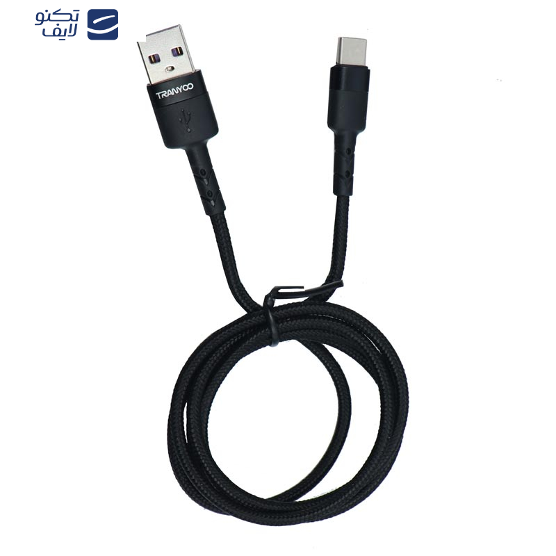 کابل تبدیل USB به USB-C ترانیو مدل S5-C طول 1 متر کابل تبدیل USB به USB-C ترانیو مدل S5-C طول 1 متر