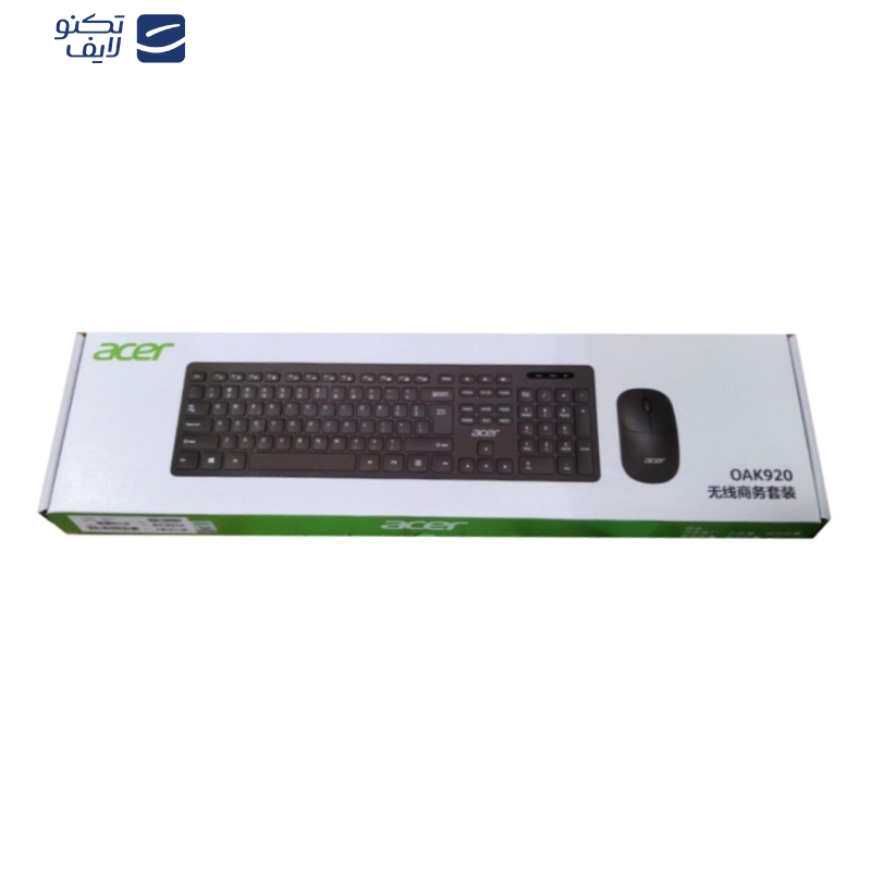 کیبورد و ماوس بی سیم ایسر مدل OAK920 کیبورد و ماوس بی سیم ایسر مدل OAK920