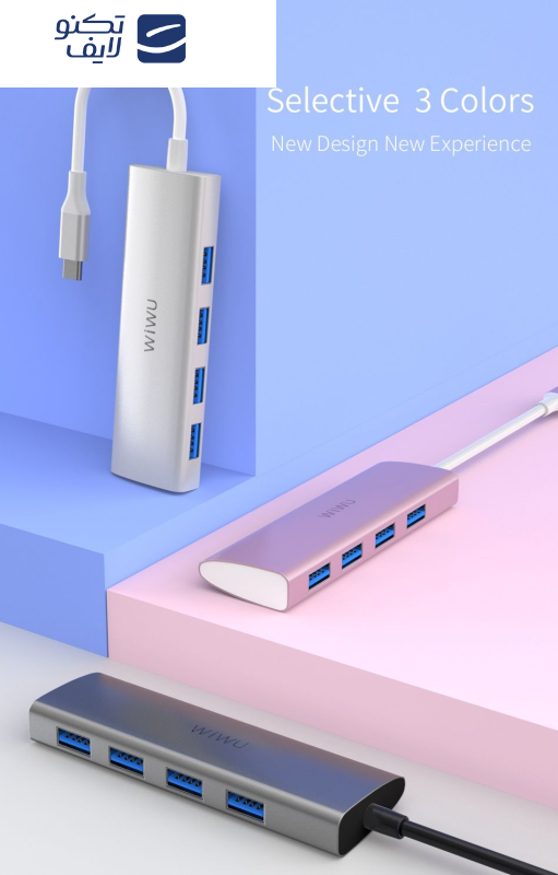 هاب 4 پورت USB-C ویوو مدل A440 هاب 4 پورت USB-C ویوو مدل A440