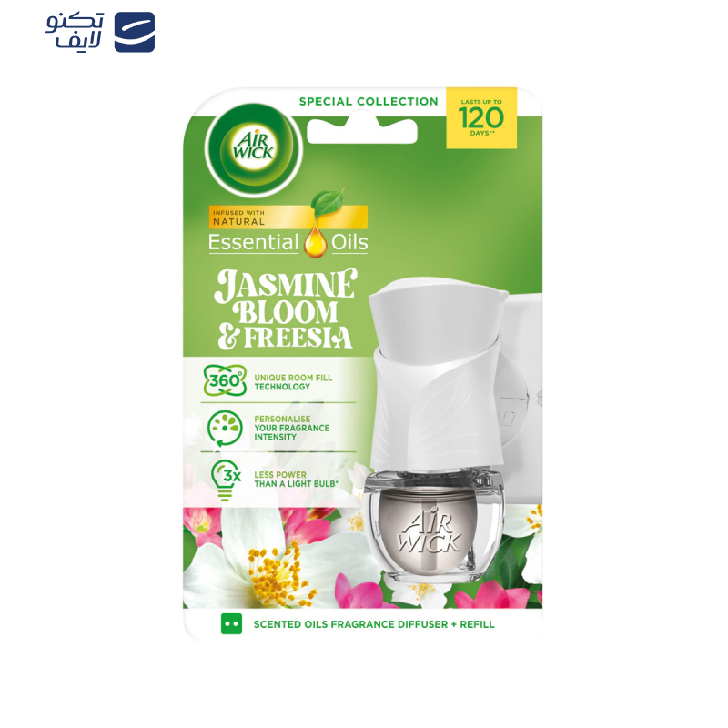 دستگاه خوشبو کننده هوا ایرویک مدل botanica با رایحه Jasmine Bloom & Freesia حجم 19 میلی لیتر دستگاه خوشبو کننده هوا ایرویک مدل botanica با رایحه Jasmine Bloom & Freesia حجم 19 میلی لیتر