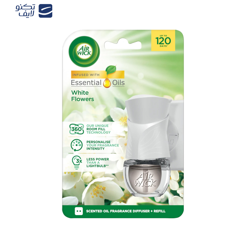 دستگاه خوشبو کننده هوا ایرویک مدل botanica رایحه White Flowers حجم 19 میلی لیتر دستگاه خوشبو کننده هوا ایرویک مدل botanica رایحه White Flowers حجم 19 میلی لیتر