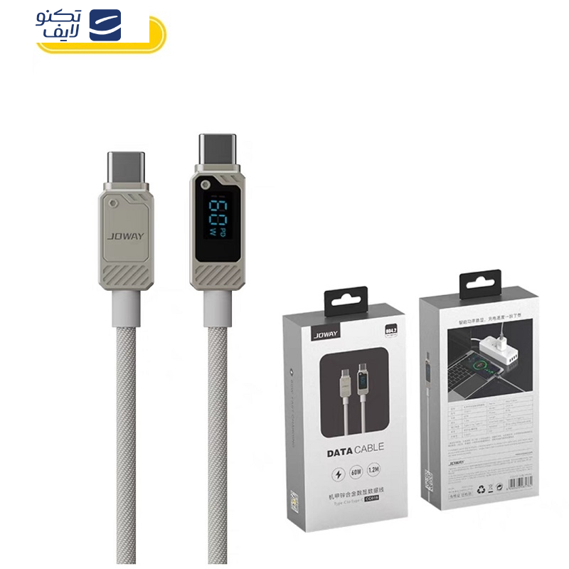 کابل USB-C جووی مدل CC-016 طول 1.2 متر کابل USB-C جووی مدل CC-016 طول 1.2 متر