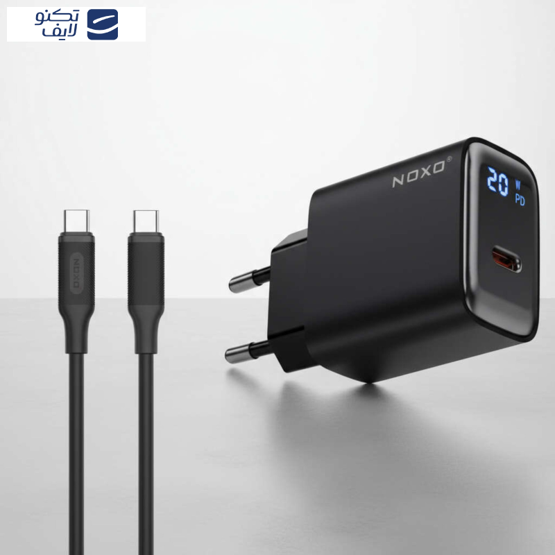 شارژر دیواری 20 وات USB-C نوکسو مدل CHN-5 به همراه کابل USB-C