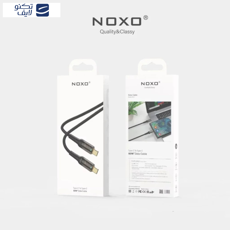 کابل USB-C نوکسو مدل CN-3 طول 1.2متر کابل USB-C نوکسو مدل CN-3 طول 1.2متر