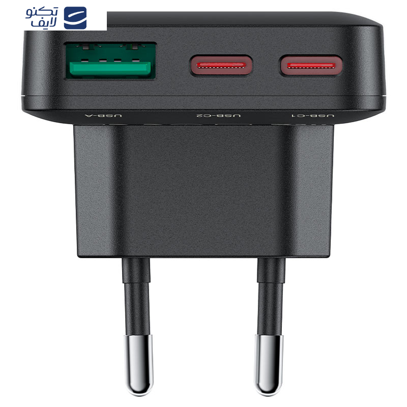 شارژر دیواری 65 وات 3 پورت ایس فست مدل A100