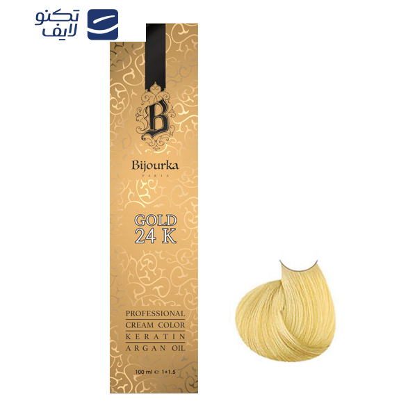 رنگ مو بیجورکا شماره 10/5 حجم 100 میلی لیتر رنگ بلوند طلایی خیلی خیلی روشن رنگ مو بیجورکا شماره 10/5 حجم 100 میلی لیتر رنگ بلوند طلایی خیلی خیلی روشن