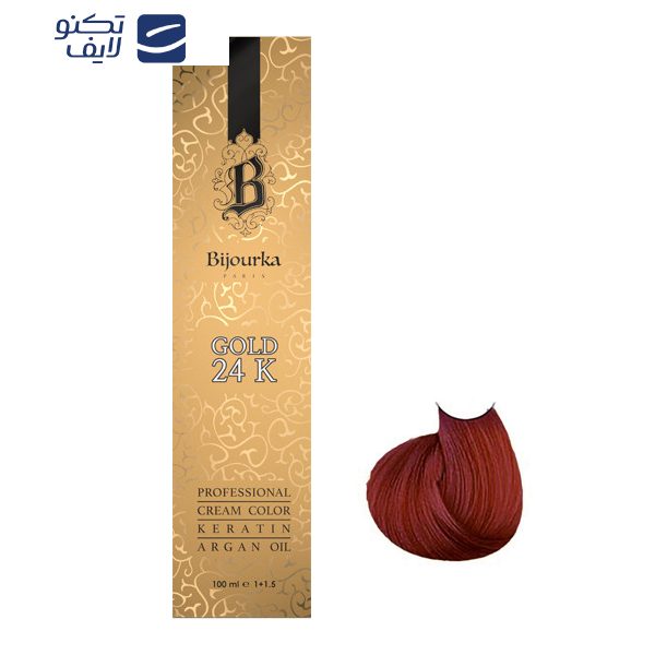 رنگ مو بیجورکا شماره BI1 حجم 100 میلی لیتر رنگ عنابی