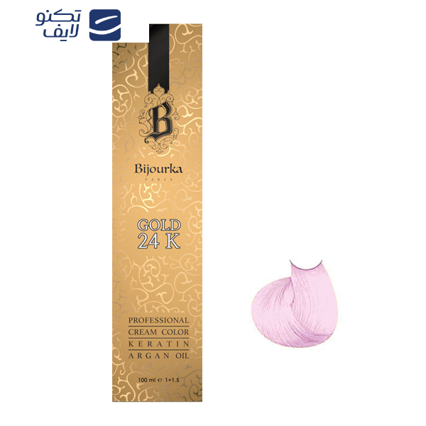 رنگ مو بیجورکا شماره BI7 حجم 100 میلی لیتر رنگ صورتی کوارتز