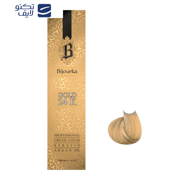 رنگ مو بیجورکا شماره BI8 حجم 100 میلی لیتر رنگ شامپاینی