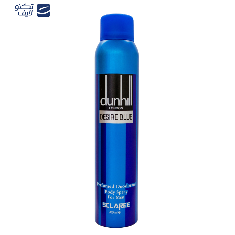 اسپری بدن مردانه اسکلاره مدل Dunhill Desire Blue حجم 200 میلی لیتر