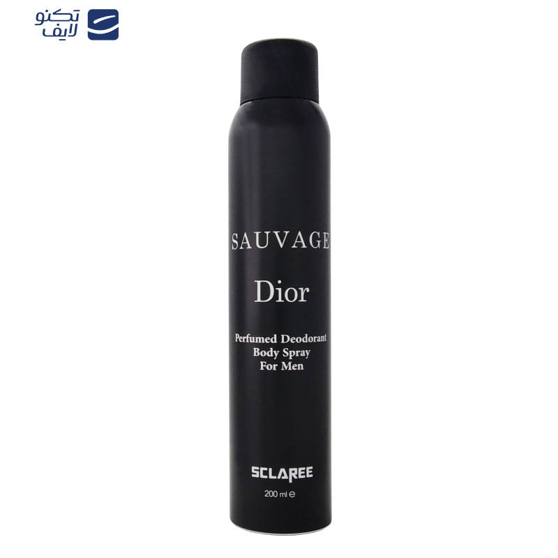 اسپری بدن مردانه اسکلاره مدل Sauvage Dior حجم 200 میلی لیتر اسپری بدن مردانه اسکلاره مدل Sauvage Dior حجم 200 میلی لیتر