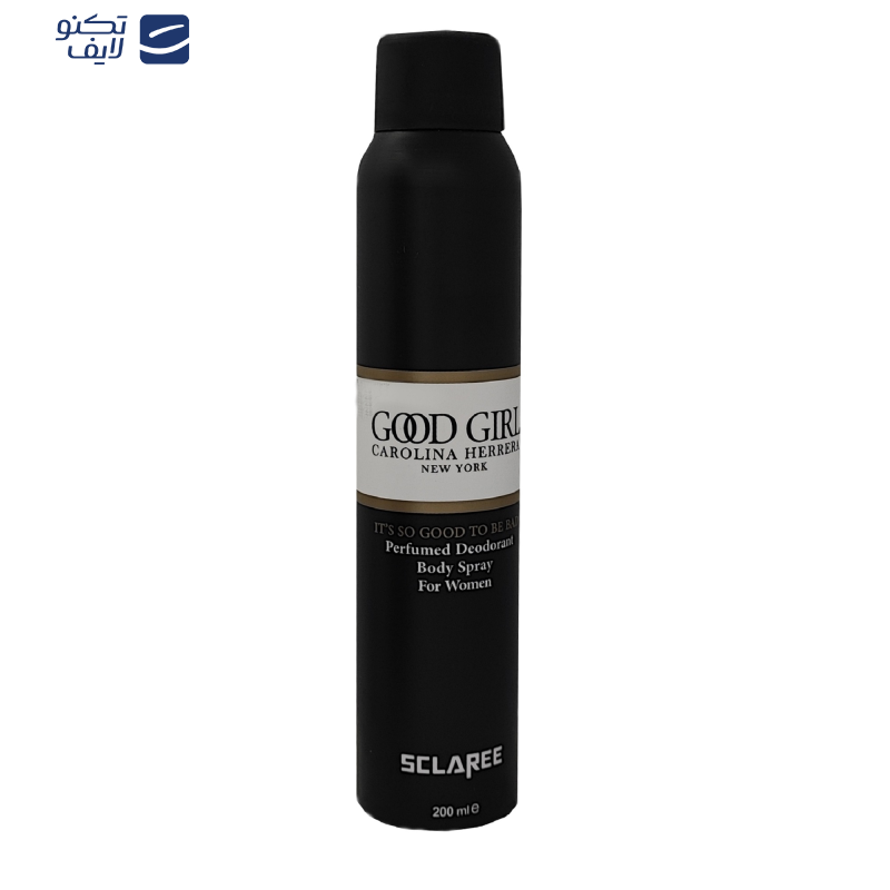 اسپری خوشبو کننده بدن زنانه اسکلاره مدل Good Girl Carolina herrera حجم 200 میلی لیتر اسپری خوشبو کننده بدن زنانه اسکلاره مدل Good Girl Carolina herrera حجم 200 میلی لیتر